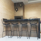 Kit 4 Banquetas Bertóia Preta Altura 60cm - Poltronas Do Sul