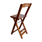 Kit 4 Banquetas Bistrô Dobrável Madeira Personalizada Hei Imb