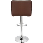 Kit 4 Banquetas Confort Gomos Estofada Giratória Marrom Café