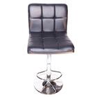 Kit 4 Banquetas Confort Gomos Estofada Giratória Preto