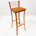 Kit 4 Banquetas Cozinha Cobre Alta Assento Cobre - Poltronas