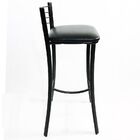 Kit 4 Banquetas Cozinha Preta Alta Assento Preto - Poltronas