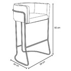 Kit 4 Banquetas Decorativas Base Aço Preto Betina C-26 Corano