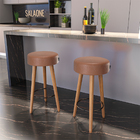 Kit 4 Banquetas Decorativas Londres Courino Café Salaone