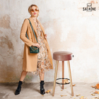 Kit 4 Banquetas Decorativas Londres Courino Café Salaone