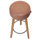 Kit 4 Banquetas Decorativas Londres Courino Café Salaone