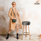 Kit 4 Banquetas Decorativas Londres Courino Preto Salaone