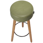 Kit 4 Banquetas Decorativas Londres Courino Verde Salaone