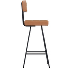 Kit 4 Banquetas Decorativas Madri Courino Amarula Salaone