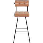 Kit 4 Banquetas Decorativas Madri Courino Amarula Salaone