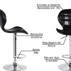 Kit 4 Banquetas Decorativas Sala E Cozinha Born Pu Sintético