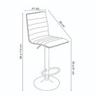 Kit 4 Banquetas Decorativas Sala Mitty Pu Sintético Preta G56