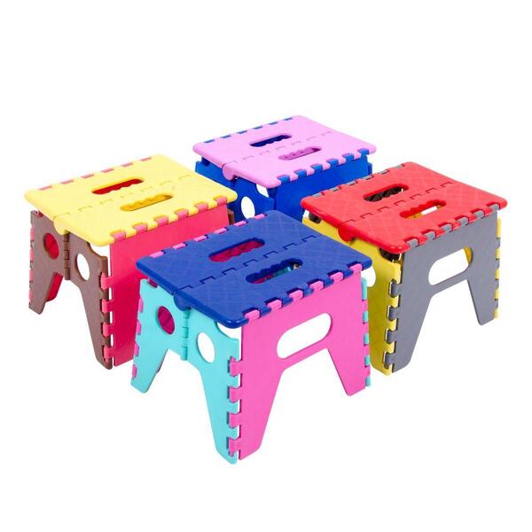 Kit 4 Banquetas Dobráveis Infantil Pelegrin Pel-4009 Colorida