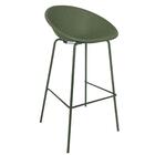 Kit 4 Banquetas Drops Rivatti Em Polipropileno Verde Base Des