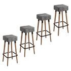 Kit 4 Banquetas Dubai Alta 70cm - Salaone