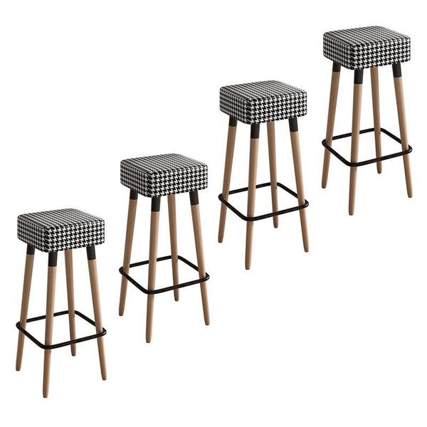 Kit 4 Banquetas Dubai Alta 70cm - Salaone