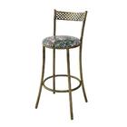 Kit 4 Banquetas Em Aço E Junco México Floral Costela De Adão