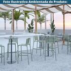 Kit 4 Banquetas Empilhável Floripa Fratini 100 cm (Altura) em
