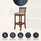 Kit 4 Banquetas Estofadas Alta Para Cozinha 36 X 100 Cm Mônac