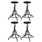 Kit 4 Banquetas Estofadas Cozinha Industrial Loft Giratória W