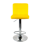 Kit 4 Banquetas Gomos Amarela Para Cozinha