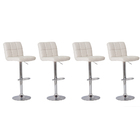 Kit 4 Banquetas Gomos Branca