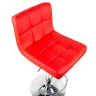 Kit 4 Banquetas Gomos Vermelha Para Cozinha