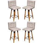 Kit 4 Banquetas Grace Alta Para Areá Gourmet E Balcão Área Go