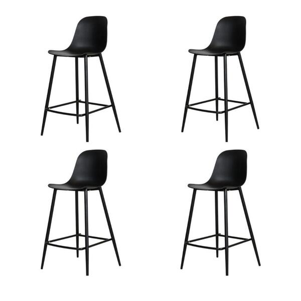 Kit 4 Banquetas Médias Miami Abi Fratini 91,50 Cm (altura) Po