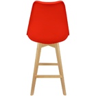 Kit 4 Banquetas Monty Leda Luisa Saarinen Alta Base Fixa Made