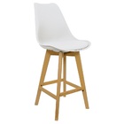 Kit 4 Banquetas Monty Leda Luisa Saarinen Alta Base Fixa Made