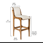 Kit 4 Banquetas Para Cozinha Americana 37 X 101 Cm Barcelona