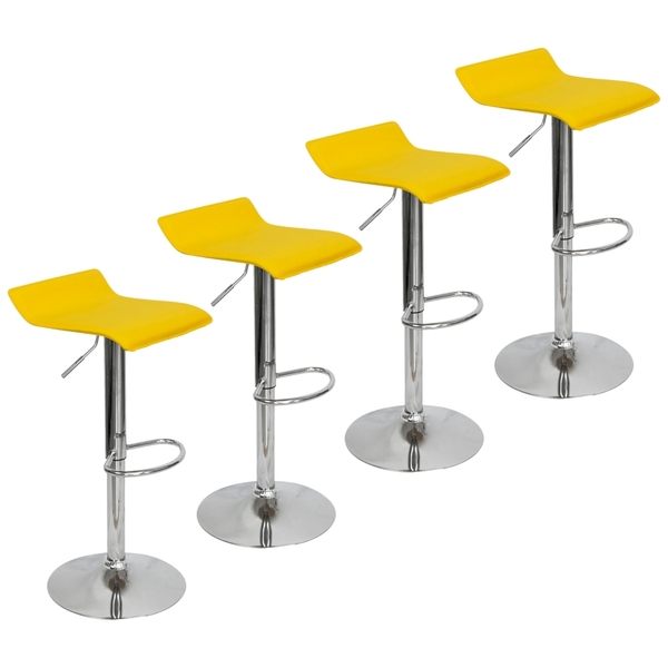 Kit 4 Banquetas Toquio Wave Enzo Belo Horizonte Giratória C/