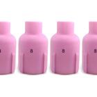 Kit 4 Bocal Cerâmico Para Tocha Tig Gas Lens Pesado Nº 8 57n7