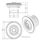 Kit 4 Bocal De Retorno Para Piscina Fibra Slim Vazão 4 M³/h