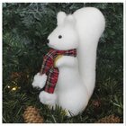 Kit 4 Bonecos De Natal Enfeite Esquilo Felpudo Natalino 23cm