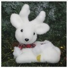 Kit 4 Bonecos De Natal Enfeite Natalino Rena Felpuda 20cm