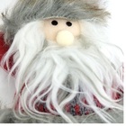 Kit 4 Bonecos Papai Noel Pelúcia Pendente Cinza E Vinho 16cm