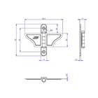 Kit 4 Borboleta P/ Janela Guilhotina Cromatizada Preta Loth