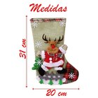 Kit 4 Botas Meias Enfeite Natal Temática Natalina