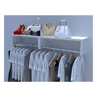 Kit 4 Cabideiros De Parede Em Mdf Branco 50x25x12