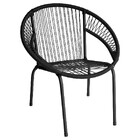 Kit 4 Cadeira De Área Eclipse Tramado Fibra Sintética E Aço