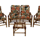 Kit 4 Cadeira De Bambu Completo  Moveis Artesanal