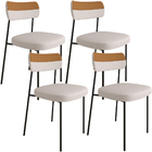 Kit 4 Cadeira Decorativa Estofada Sala Jantar Melina L02 Linh