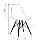 Kit 4 Cadeira Decorativa Para Sala E Cozinha Garabit Branco G