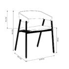 Kit 4 Cadeira Decorativa Para Sala E Cozinha Garabit Preto G0