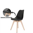 Kit 4 Cadeira Design Para Mesa De Jantar Sala Cozinha Escriva