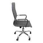 Kit 4 Cadeira Eames Esteirinha Presidente Escritório Alta - C