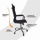 Kit 4 Cadeira Escritório Esteirinha Giratória Alta Ajustável
