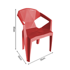 Kit 4 Cadeira New Alegra Pp Vermelho